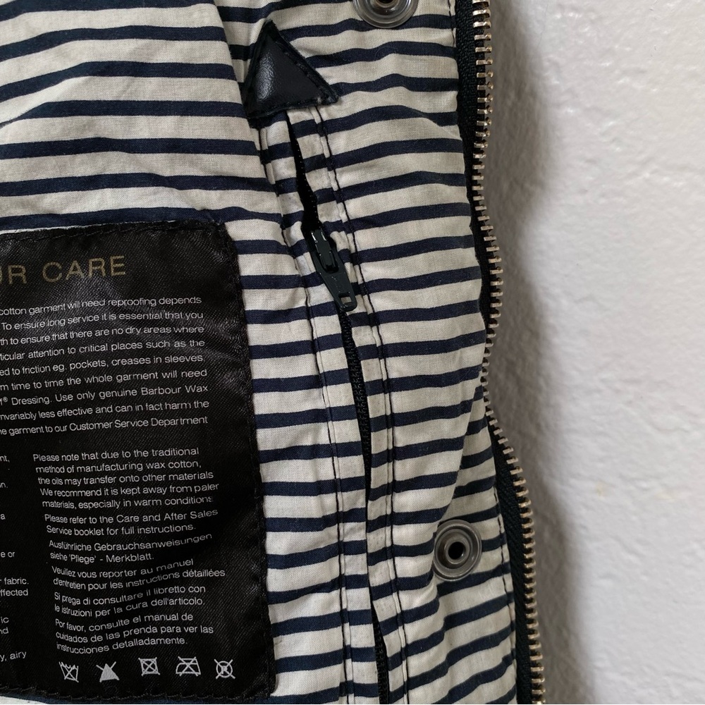 Barbour Jacket Godrevy Beadnell Wax Cotton - Picture 11 of 16
